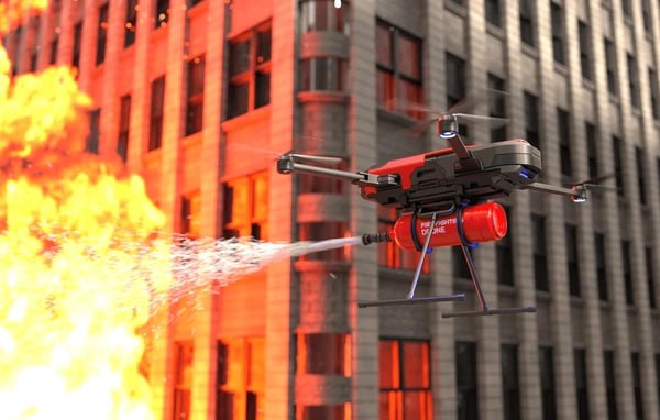 Dron Loyihalash - yong'in o'chirish